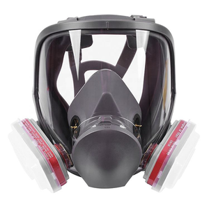Masque respiratoire complet en silicone pour protection intégrale du visage, anti-poussière et anti-gaz, idéal pour les travaux de pulvérisation de pesticides, le soudage et la peinture au pistolet. - Product Image 3