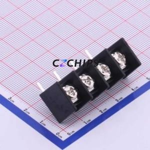 KF55R-10.0-4P Barrier Terminal Block Bent Lead Through Hole,P=10mm Connector Two Sides 10mm 1x4P Right Angle Pin - Product Image 1