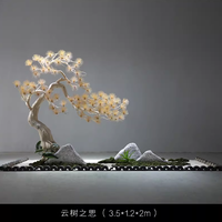 Petits arbres artificiels en cèdre et en pin, plante artificielle en pin, décoration intérieure et extérieure
