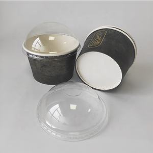 Récipient en papier pour crème glacée Tasse en papier pour crème glacée Bol à salade avec couvercles en papier - Product Image 5