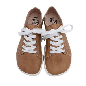 Large Toe Box Tipsietoes Daily Life Noir en cuir véritable Slip-on Mode <span class=keywords><strong>pied</strong></span> <span class=keywords><strong>nu</strong></span> Baskets plates Chaussures pour femmes rouler à la balle - Product Image 1