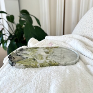 <span class=keywords><strong>Plateau</strong></span> de vanité de luxe en <span class=keywords><strong>marbre</strong></span> vert émeraude, organisateur double face en pierre naturelle pour salle de bain et décoration de <span class=keywords><strong>table</strong></span> basse - Product Image 5