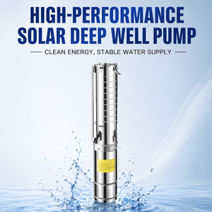 <span class=keywords><strong>Pompe</strong></span> solaire FLD 4 pouces 0,75 kW avec moteur 100 % fil de cuivre, pour l'irrigation paysagère, débit 10 m³/h, hauteur de refoulement 32 m, protection automatique contre la pénurie d'eau - Product Image 3