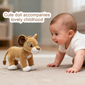 Peluche réaliste du <span class=keywords><strong>Roi</strong></span> <span class=keywords><strong>Lion</strong></span> <span class=keywords><strong>Simba</strong></span> fabriquée en Chine avec rembourrage en coton PP, taille réglable de 11 à 30 cm - Product Image 2