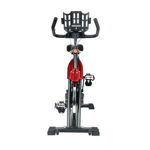 Bicicleta de Ejercicio X-800 con Resistencia Ajustable, Bicicleta de Spinning Negra y Roja para Fitness y Pérdida de Peso - Product Image 2