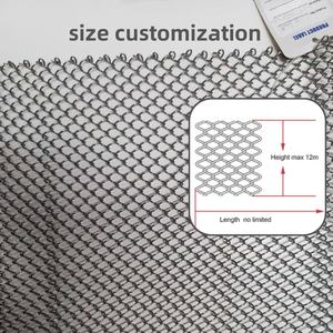 Malla de enlace de aluminio resistente a la corrosión para capas superiores de gazebo de jardín y cubiertas de refugio de punto de vista escénico - Product Image 2