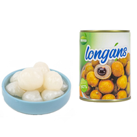 Premium 100% verse Halal gecertificeerde ingeblikte longan in siroop, zoet, klaar om te eten, tropisch fruit voor desserts & snacks