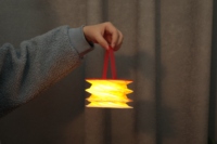 2025 nouvelles idées ABS pliant papier lampe Rechargeable LED lumières Pâques éclairage décorations promotionnel entreprise affaires cadeaux