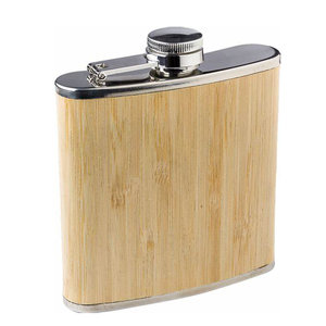 Offre Spéciale en acier inoxydable logo personnalisé flacon de hanche en bambou pour l'Allemagne Victoria Bitter Glen Deveron St. George - Product Image 2