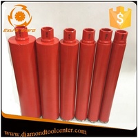 Foret diamanté à segment turbo extra-affûté CDB-50 50mm-102mm, finition argentée, pour béton, utilisation humide/sèche
