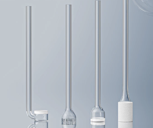 Tube filtrant en verre sablé, diamètre 25 mm, porosité G2 30-50 µm, équipement de laboratoire - Product Image 1