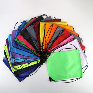 Custom Logo Polyester Sports Drawstring Bag Promotional Size Sport Drawstring Backpack
