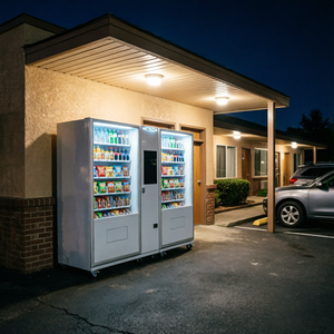 Snack <strong>Vending</strong> <strong>Machine</strong> for <strong>Sale</strong> Bulk Automatic Chips Candy <strong>Cookie</strong> Seller with LED Lighting Low Power Consumption Factory Direct - Product Image 1