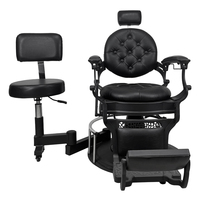 Chaise de salon pivotante à 360 degrés, noire, réglable en hauteur, avec dossier