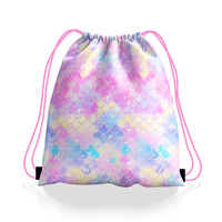 Sac à dos à cordon personnalisé Sparty OEM pour enfants, unisexe, réutilisable, en polyester souple, sacs cadeaux DR1005