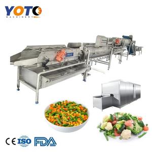 Maquinaria para el Procesamiento de Alimentos Congelados, Línea de Procesamiento Automática de Acero Inoxidable para Guisantes y Verduras, Capacidad de 300 kg/h - Product Image 1