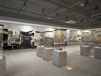 Meubles de présentation sur mesure pour boutique d'antiquités, comptoir en verre haut de gamme pour musée avec éclairage LED pour la rénovation de vitrine de bijouterie