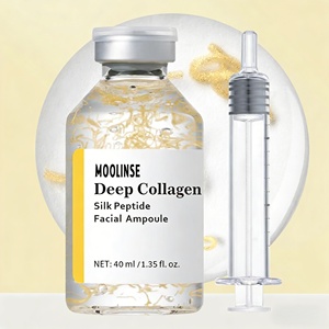 Ampoule de collagène en peptides MOOLINSE, tube à aiguille pour hydratant <span class=keywords><strong>liquide</strong></span> pour le visage, 40 ml, ampoule de soie, utilisation à domicile, anti-rides, resserrement des pores - Product Image 1
