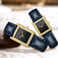 Montre personnalisée Carter Special Look, tendance, best-seller, cadran carré, échelle romaine, bracelet en cuir, quartz, DIFFERENTES TAILLES