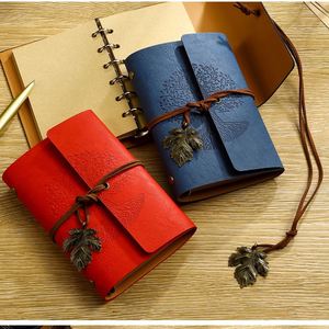 A6 A7 Vintage Wishing Tree Gift <b>Notebook</b> Portable Creative Kraft Paper Loose-Leaf <b>Blank</b> Lined Journal - Product Image 5