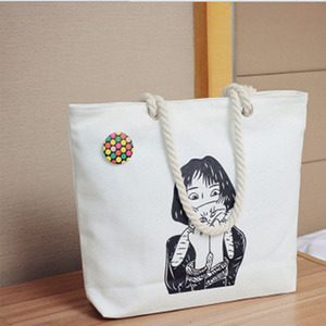 Hot Sell Promotional Custom Logo Printed Shopping Gift Advertising Cotton Canvas Tote Bag