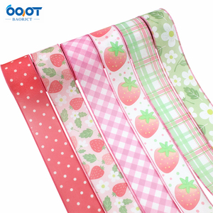 Ruban d'hortensia bleu avec bord en fil de fer, imprimé de fleurs de papillon, emballage artisanal à carreaux, guirlande, nœud papillon - Product Image 1