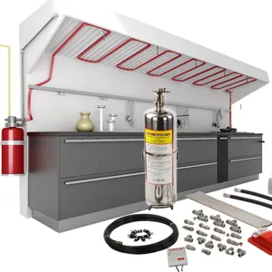 Mutfak davlumbaz islak kimyasal yangın bastırma sistemi mutfak yangın koruma