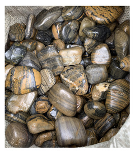 Galets <span class=keywords><strong>de</strong></span> <span class=keywords><strong>rivière</strong></span> à rayures <span class=keywords><strong>de</strong></span> tigre, couleur brune, galets <span class=keywords><strong>de</strong></span> pierre hautement polis, fournisseur à <span class=keywords><strong>prix</strong></span> avantageux - Product Image 3