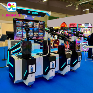 Funspace Factory – Équipement VR <span class=keywords><strong>en</strong></span> gros, simulateur de <span class=keywords><strong>jeu</strong></span> de tir interactif à 4 joueurs avec pistolet vidéo AR à monnayeur - Product Image 1