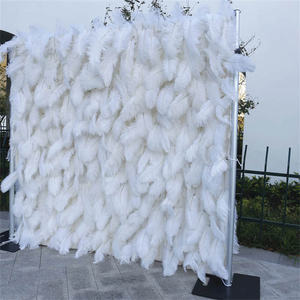 GOG063 5D高級秋色ウェディングイベント用造花ローズハンギングシルクフラワーアーチステージウォールバックドロップ8フィート×8フィートメタルマリッジ - Product Image 6