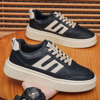 Nouvelles chaussures de planche pour hommes, chaussures décontractées à la mode et à la mode, chaussures de sport respirantes à coupe basse, semelle épaisse pour hommes augmentant la hauteur