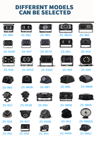 Remolque camión semi 18PCs IR luz visión nocturna CMOS AHD CCD chip camión cámara trasera