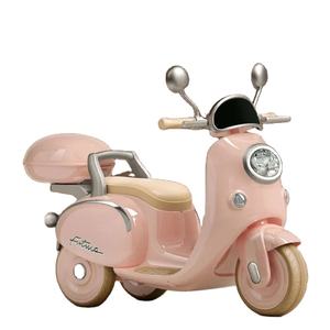 Электрический автомобиль для детей, электрический мотоцикл, двойной трехколесный велосипед, детская игрушка с дистанционным управлением, зарядка аккумулятора автомобиля, подарок на день рождения - Product Image 1