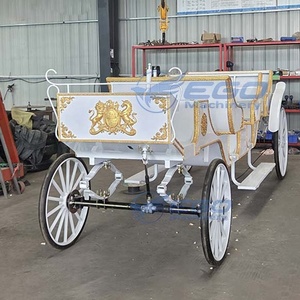 New European Style Electric Sightseeing Vehicle Perfect for Amusement ParkS 3 Row Horse Carriage Horse Drawn Carriage - Product Image 4