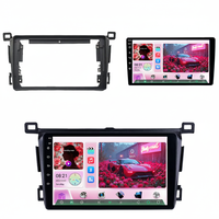 Jiawell Écran de tableau de bord de 9 pouces pour lecteur multimédia avec GPS intégré, USB, CarPlay et commande au volant pour RAV4 2013-2018