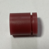Anneau anti-vibration en silicone rouge et noir, taille personnalisable