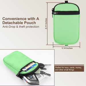 New Arrivals Customized Logo Black Universal Crossbody Cell Phone Lanyard Adjustable Phone Strap With <strong>Detachable</strong> <strong>Patch</strong> - Product Image 6