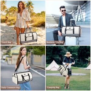 Échantillon gratuit Sac à vêtements à main, sac polochon convertible avec compartiment à chaussures, parfait pour les voyages d'affaires et les escapades de week-end - Product Image 6
