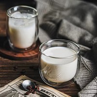 Tasse à café en verre isolé à double paroi transparente faite à la main de 240 ml/300 ml, sans BPA et résistante à la chaleur, réutilisable pour la maison et le bureau