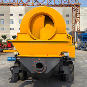 Pompe à béton mobile avec mélangeur avec moteur diesel pompes à béton camion malaxeur - Product Image 3