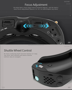 Skyzone SKY04O PRO FPV gafas 1280x720 OLED 5,8 Ghz 48CH 720P 60FPS Steadyview DVR Head <span class=keywords><strong>Tracker</strong></span> para RC coche Drone avión - Product Image 4