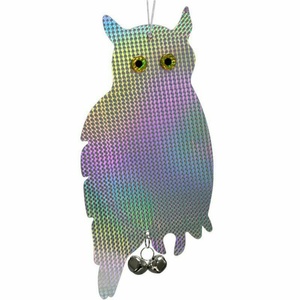 Répulsif d'oiseaux réaliste en plastique pour extérieur, hibou effaroucheur pour jardin et cour - Product Image 5