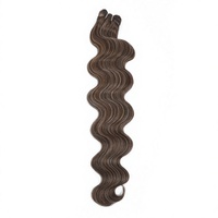 Extensions de cheveux synthétiques ondulés souples en fibre haute température pour mèches, tresses et queues de cheval, 26/30 pouces