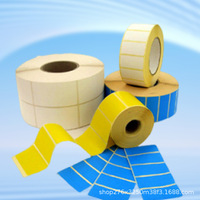 Papier thermique coloré rouge/jaune/bleu/vert, autocollants adhésifs imperméables et résistants à l'huile, utilisation express, impression de codes-barres