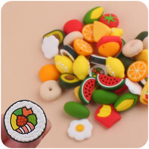 Nuevo listado con estilo 3D Fruit Foodgrade Baby Teether Silicona Focal Beads Charms para pulseras Bulk Pen Chupete Fabricación de cadenas - Product Image 2