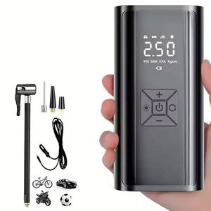 Inflador de Neumáticos Eléctrico Automático Recargable, Compresor Portátil, Bomba de Aire de Inflado Rápido para Automóvil - Product Image 1