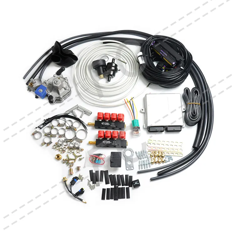 Auto et Automobile gpl ecu 8 cylindres kit de conversion complet gnc auto transfer sistema de gaz véhiculaire kits d'équipement de gaz pour