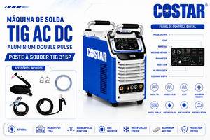 <span class=keywords><strong>Saldatrice</strong></span> TIG Portatile Costar Pulse Inverter 220V in Alluminio per Saldatura <span class=keywords><strong>ad</strong></span> <span class=keywords><strong>Argon</strong></span> AC/DC - Product Image 2