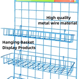 Tùy Chỉnh Treo Tường Bảng Điều Chỉnh Treo Móc Cửa Hàng Nhãn Dán Bưu Thiếp Trường Hợp Điện Thoại Phụ Kiện Kẹo Dây Kim Loại Hiển Thị Đứng Giá - Product Image 5