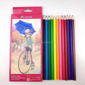 12/18/24pcs <b>Colored</b> Set Round/hexagon/triangle Available Color <b>Pencil</b> - Product Image 6